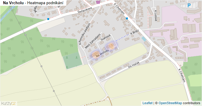 Na Vrcholu - mapa podnikání