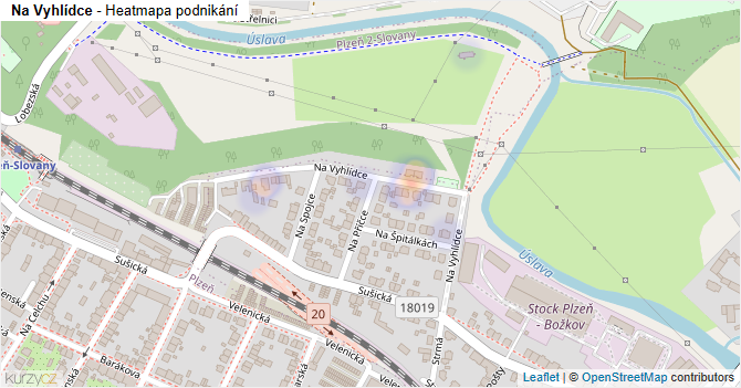 Na Vyhlídce - mapa podnikání