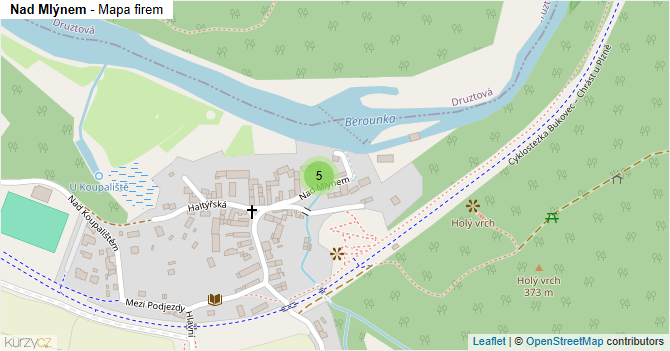 Nad Mlýnem - mapa firem
