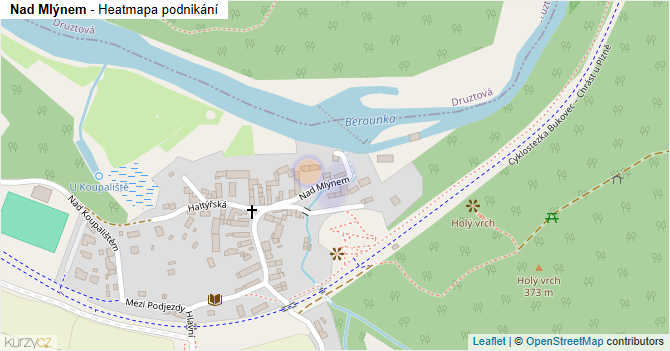 Nad Mlýnem - mapa podnikání