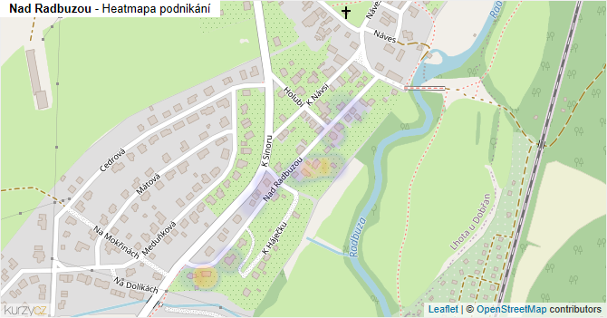 Nad Radbuzou - mapa podnikání