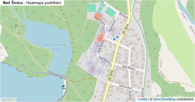 Nad Štolou - mapa podnikání