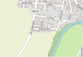 Nad Strání v obci Plzeň - mapa ulice