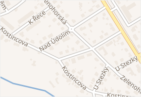 Nad Údolím v obci Plzeň - mapa ulice