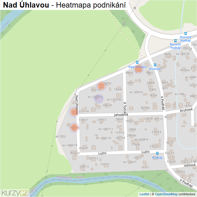 Mapa Nad Úhlavou - Firmy v ulici.