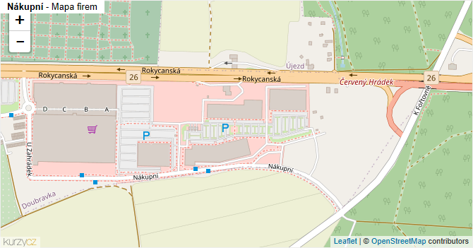 Nákupní - mapa firem