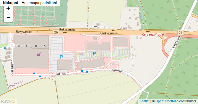 Nákupní - mapa podnikání