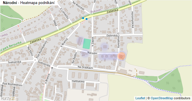 Národní - mapa podnikání