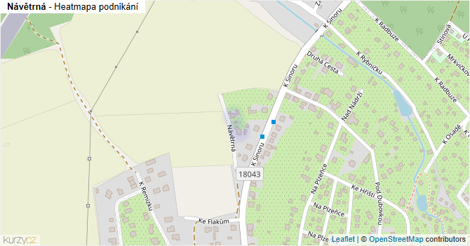 Návětrná - mapa podnikání