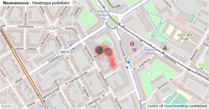 Neumannova - mapa podnikání
