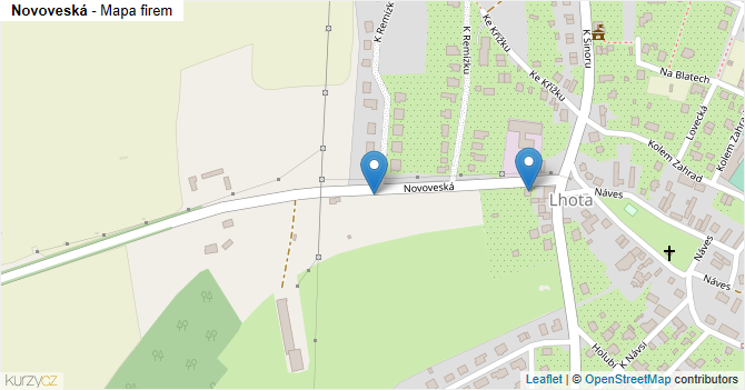 Novoveská - mapa firem