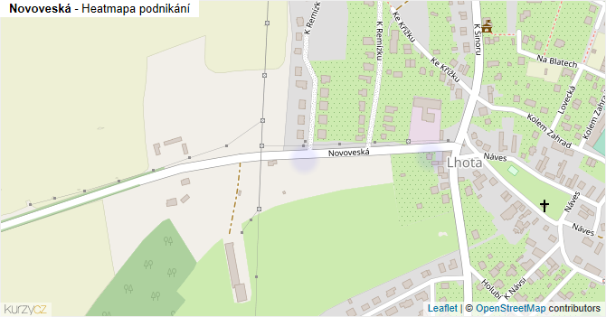 Novoveská - mapa podnikání