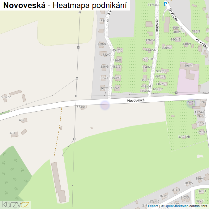 Mapa Novoveská - Firmy v ulici.