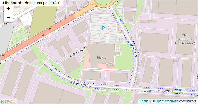 Obchodní - mapa podnikání