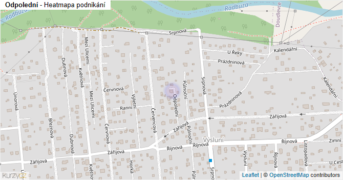 Odpolední - mapa podnikání