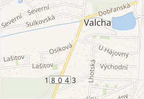 Osiková v obci Plzeň - mapa ulice