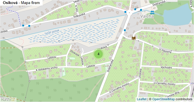 Osiková - mapa firem