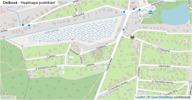Osiková - mapa podnikání