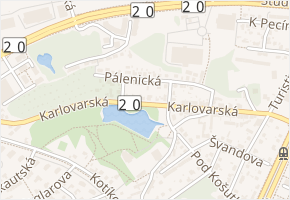Pálenická v obci Plzeň - mapa ulice