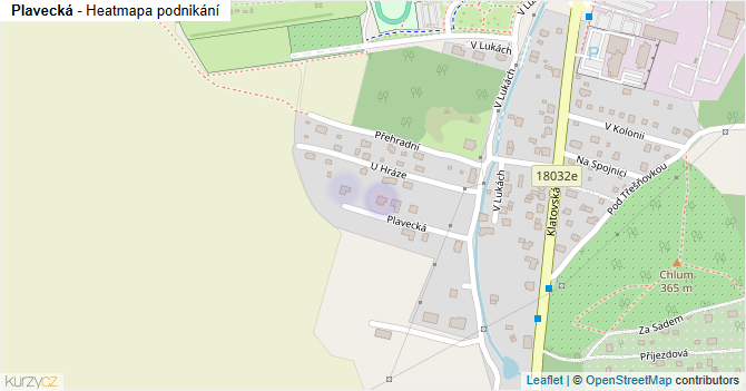 Plavecká - mapa podnikání