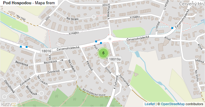 Pod Hospodou - mapa firem