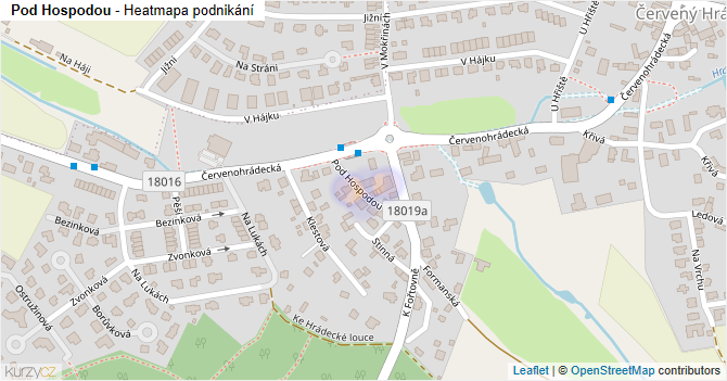 Pod Hospodou - mapa podnikání