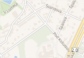 Pod Košutkou v obci Plzeň - mapa ulice