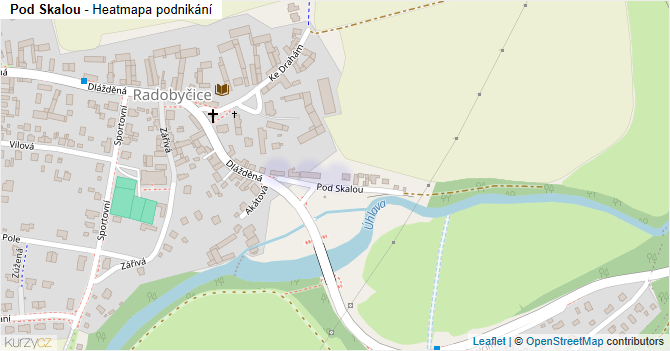 Pod Skalou - mapa podnikání