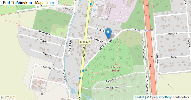 Pod Třešňovkou - mapa firem
