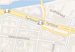 Podmostní v obci Plzeň - mapa ulice