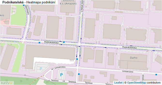 Podnikatelská - mapa podnikání