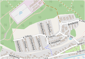 Poštolková v obci Plzeň - mapa ulice