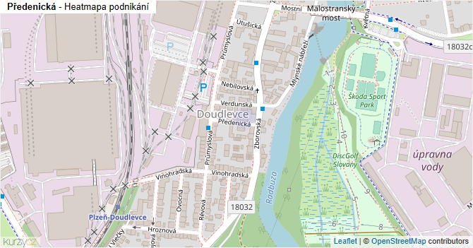 Předenická - mapa podnikání