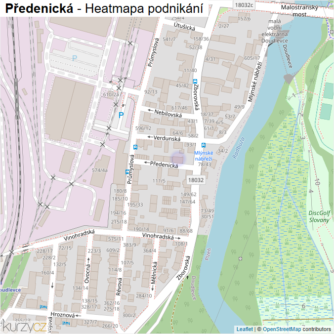 Mapa Předenická - Firmy v ulici.