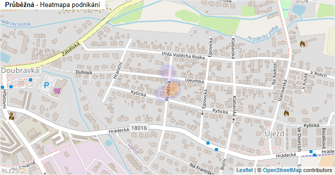 Průběžná - mapa podnikání