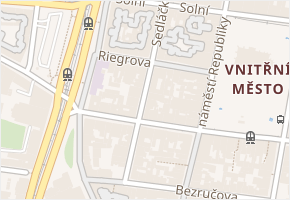 Riegrova v obci Plzeň - mapa ulice