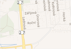 Roční v obci Plzeň - mapa ulice