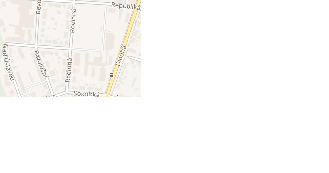 Rodinná v obci Plzeň - mapa ulice