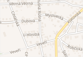 Rušná v obci Plzeň - mapa ulice