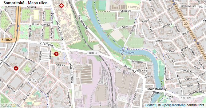 Samaritská - mapa ulice