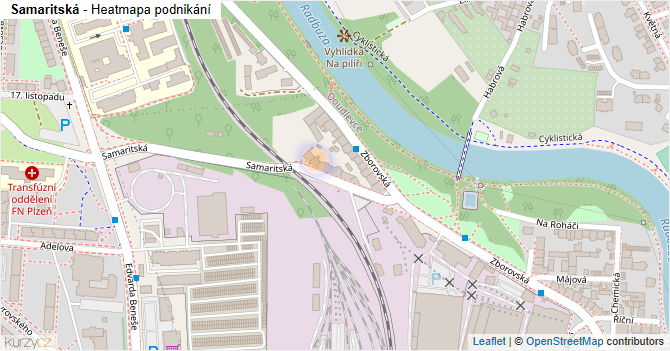 Samaritská - mapa podnikání