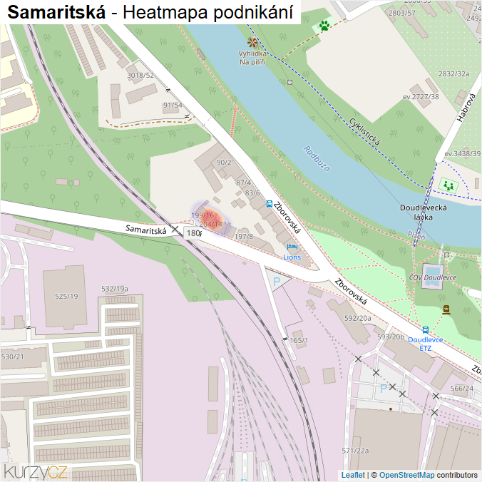 Mapa Samaritská - Firmy v ulici.