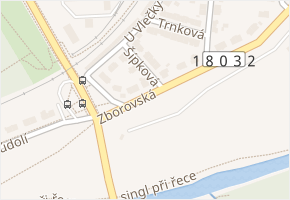 Šípková v obci Plzeň - mapa ulice