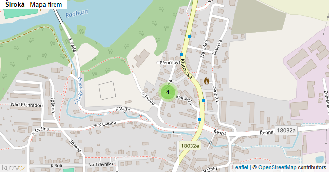 Široká - mapa firem
