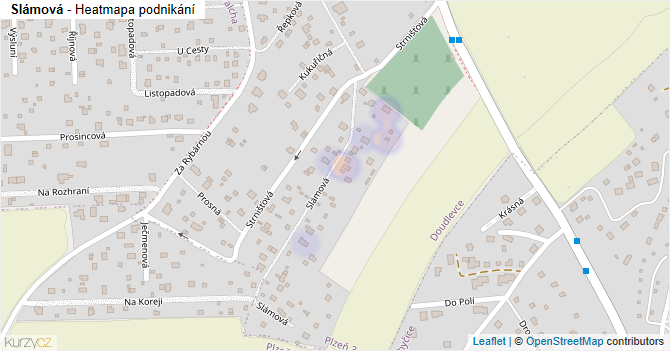 Slámová - mapa podnikání