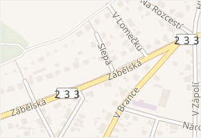 Slepá v obci Plzeň - mapa ulice