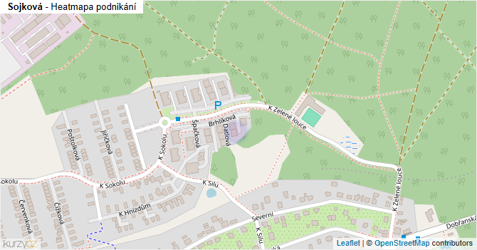 Sojková - mapa podnikání
