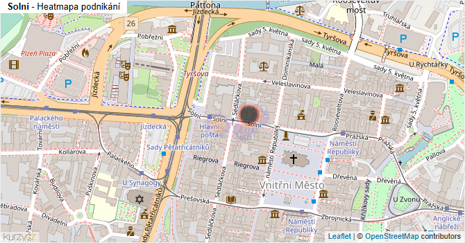 Solní - mapa podnikání