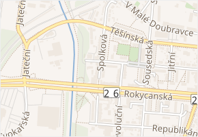 Spolková v obci Plzeň - mapa ulice