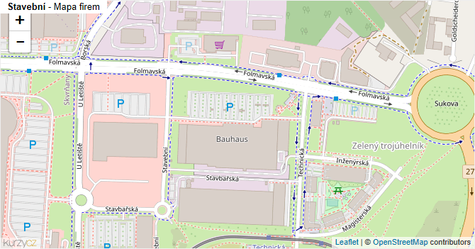Stavební - mapa firem